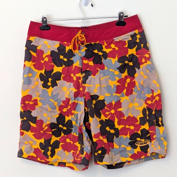 Pataloha Other - Patagonia Vintage Pataloha Hawaiian Tropical Floral Print Swim Trunks Shorts 34W